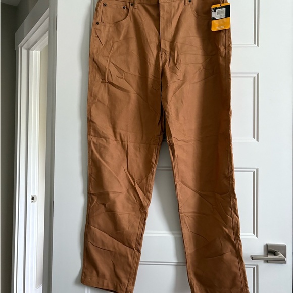 EDDIE BAUER Workwear Rugged Canvas Pants 38 x 32 Ballistic Duck 100% Cotton - Picture 2 of 10